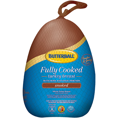 Fully Cooked Smoked Whole Turkey Breast Butterball