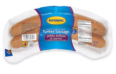 Natural Hardwood Smoked Polska Kielbasa Turkey Sausage Package