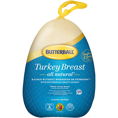 Frozen Whole Turkey Breast Package